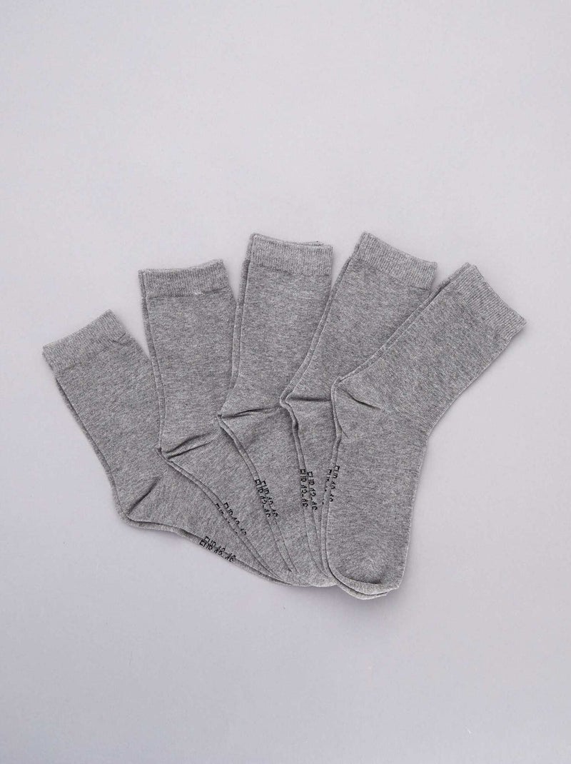 Set 5 paia calzini GRIGIO - Kiabi