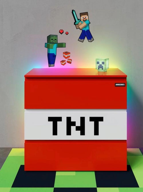 Set 6 fogli di adesivi murali removibili "Roba" – Minecraft - Kiabi