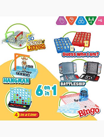 Set 6 giochi da tavolo cb games