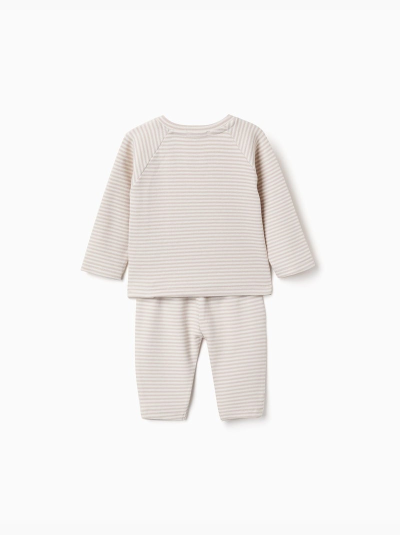 Set a righe con maglia a manica lunga e pantaloni Bianco - Kiabi