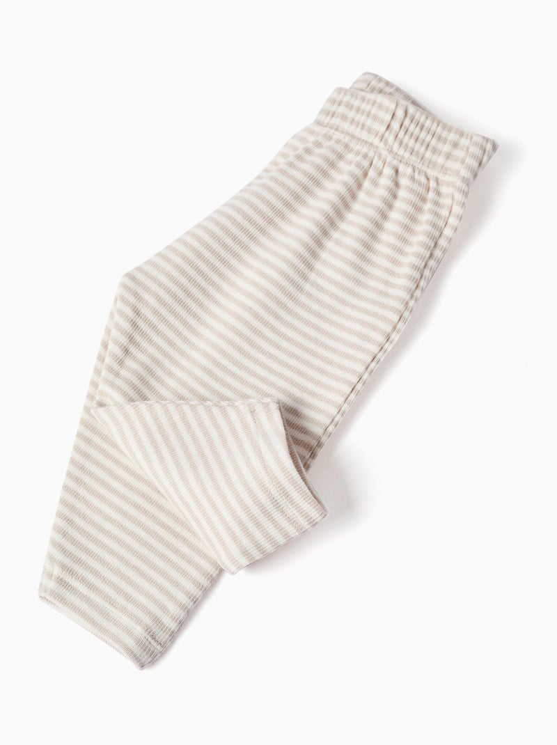 Set a righe con maglia a manica lunga e pantaloni Bianco - Kiabi