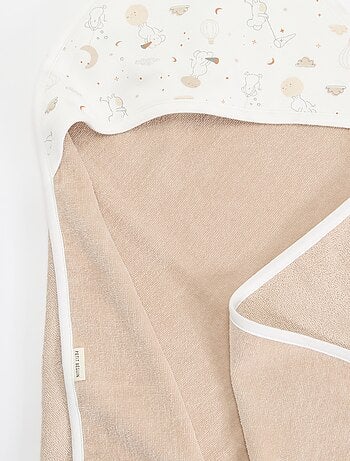 Set accappatoio a poncho + guanti - 2 pezzi