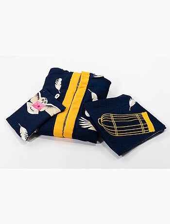 Set Accappatoio Cappuccio + Asciugamano 50x100cm + Guanto Harry Potter Hedwig – 100% Poliestere