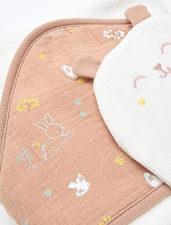 Set accappatoio + guanto 'Petit Béguin'