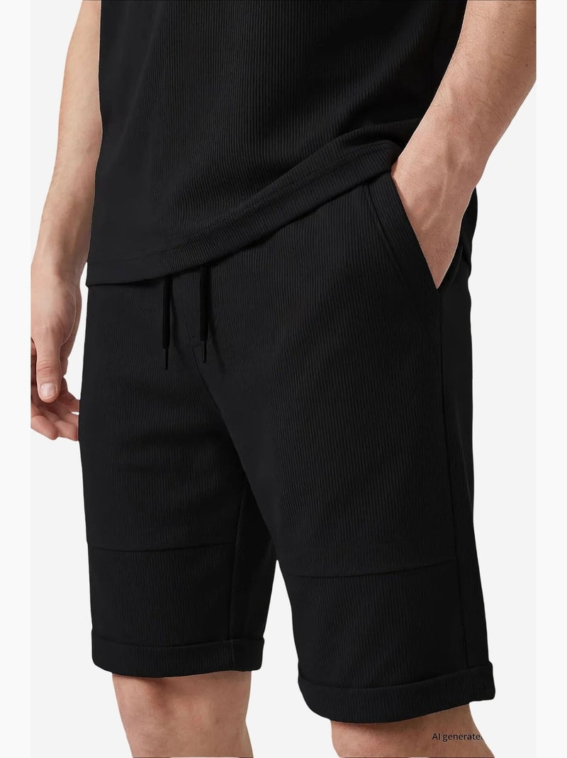 Set active da uomo in misto cotone tommy Nero - Kiabi