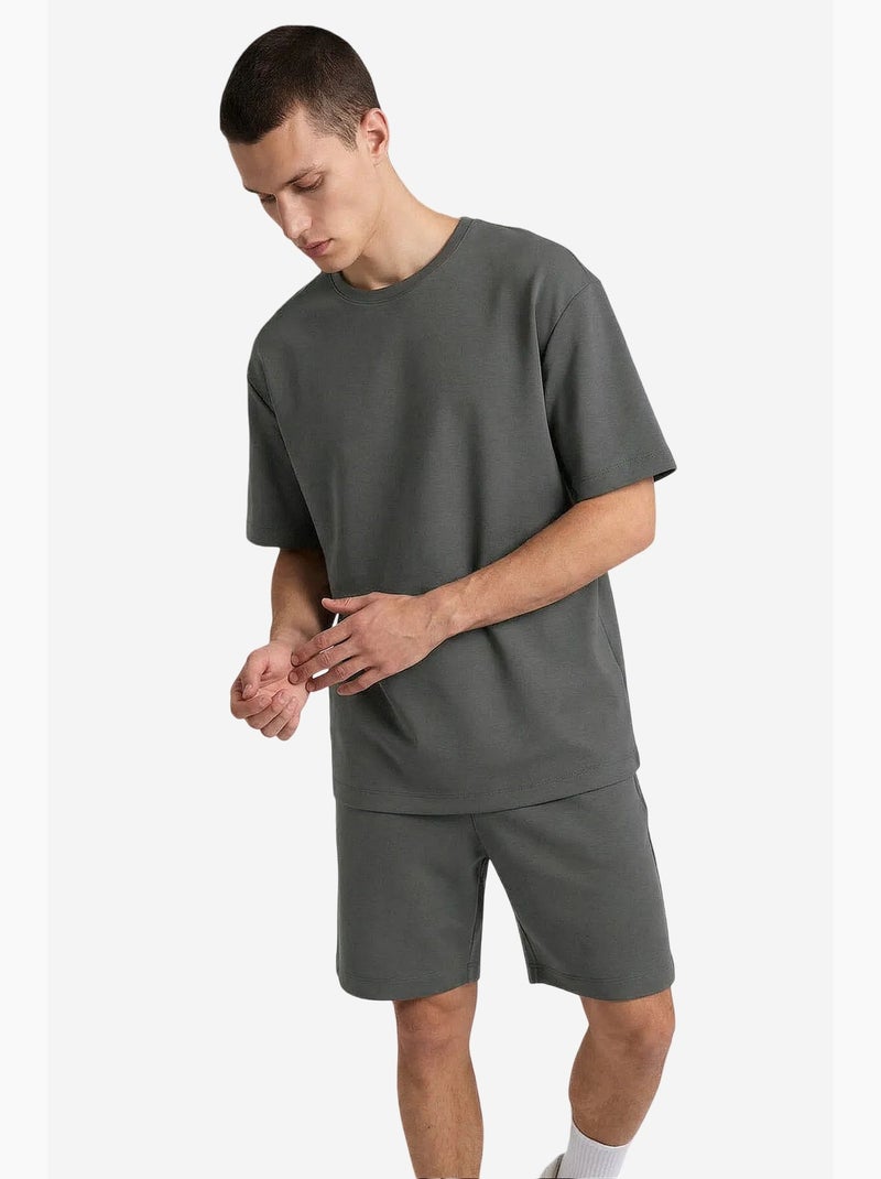 Set active da uomo in poliestere-elastan tommy Grigio nero - Kiabi