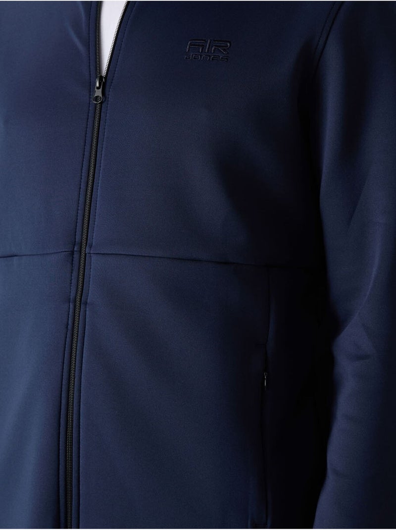 Set active da uomo in scuba di poliestere con collo con zip tommy Blu marino - Kiabi