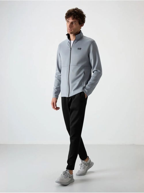 Set active da uomo in scuba di poliestere con collo con zip tommy - Kiabi