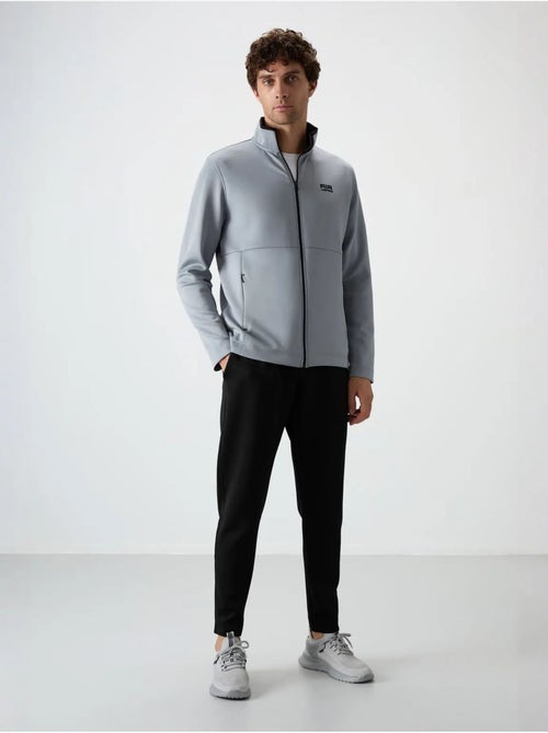 Set active da uomo in scuba di poliestere con collo con zip tommy - Kiabi