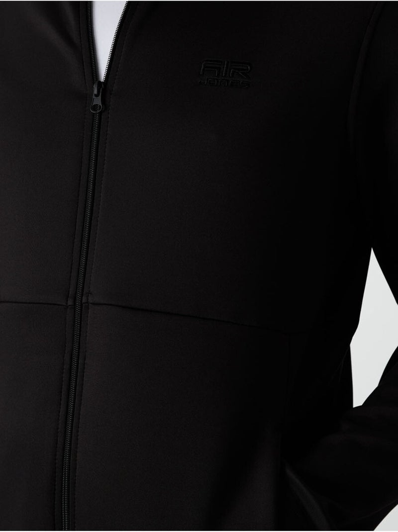 Set active da uomo in scuba di poliestere con collo con zip tommy Nero - Kiabi