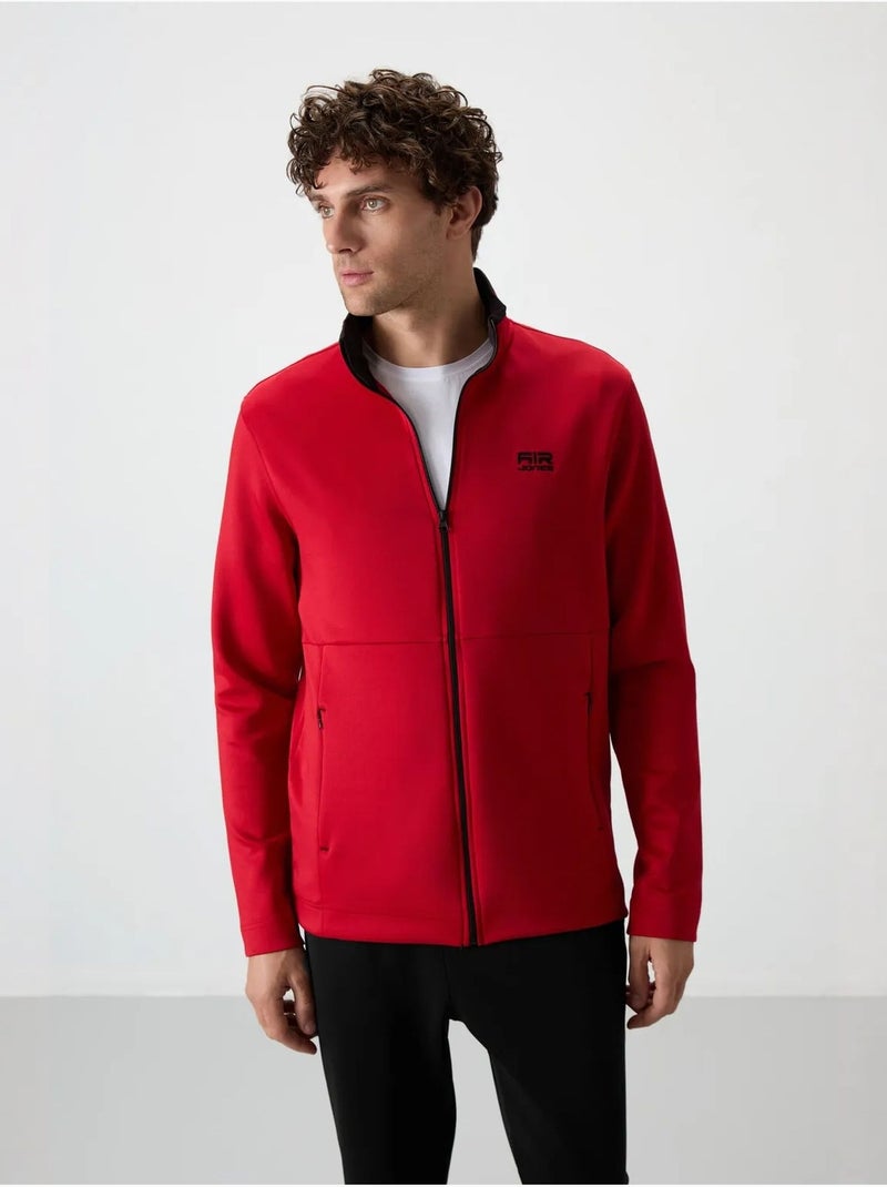 Set active da uomo in scuba di poliestere con collo con zip tommy Rosso - Kiabi