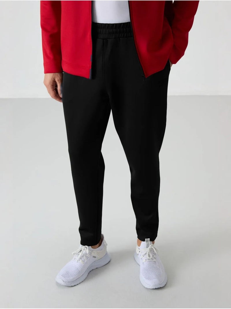 Set active da uomo in scuba di poliestere con collo con zip tommy Rosso - Kiabi