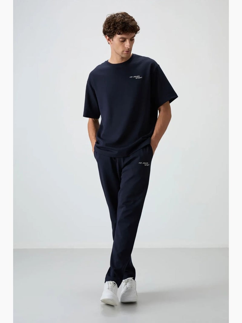 Set active in cotone-poliestere oversize da uomo tommy Blu marino - Kiabi