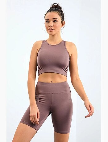 Set active senza maniche con girocollo e shorts da ciclismo tommy
