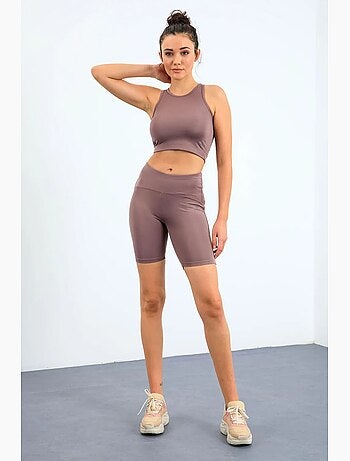 Set active senza maniche con girocollo e shorts da ciclismo tommy