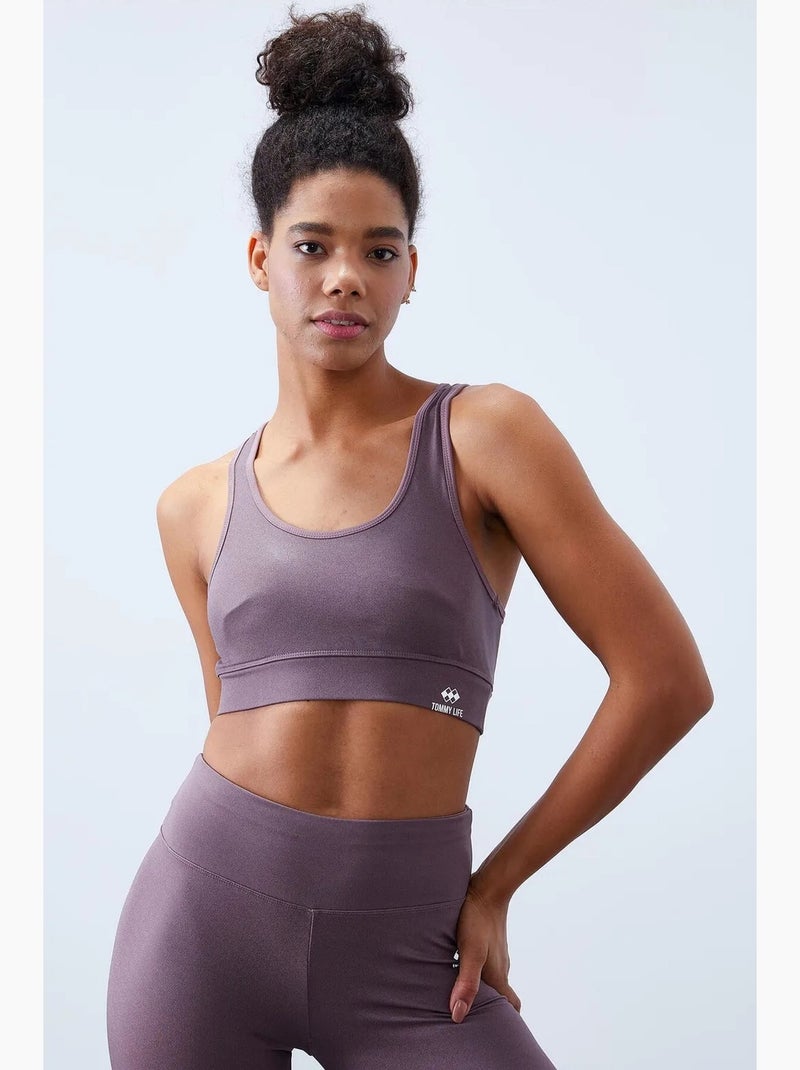Set active senza maniche con leggings a vita alta tommy Malva - Kiabi