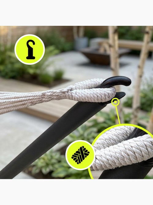Set amaca da giardino hypermotion con struttura in acciaio – stile bohémien - Kiabi
