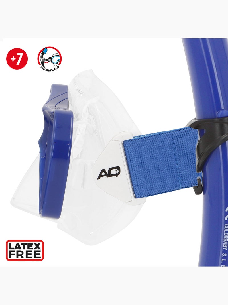 Set aqua sport con maschera di cristallo e tubo in silicone +7 anni N/D - Kiabi