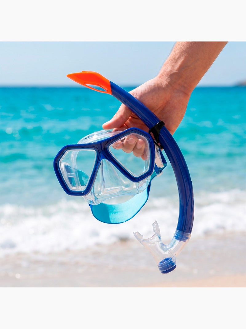 Set aqua sport con maschera di cristallo e tubo in silicone +7 anni N/D - Kiabi