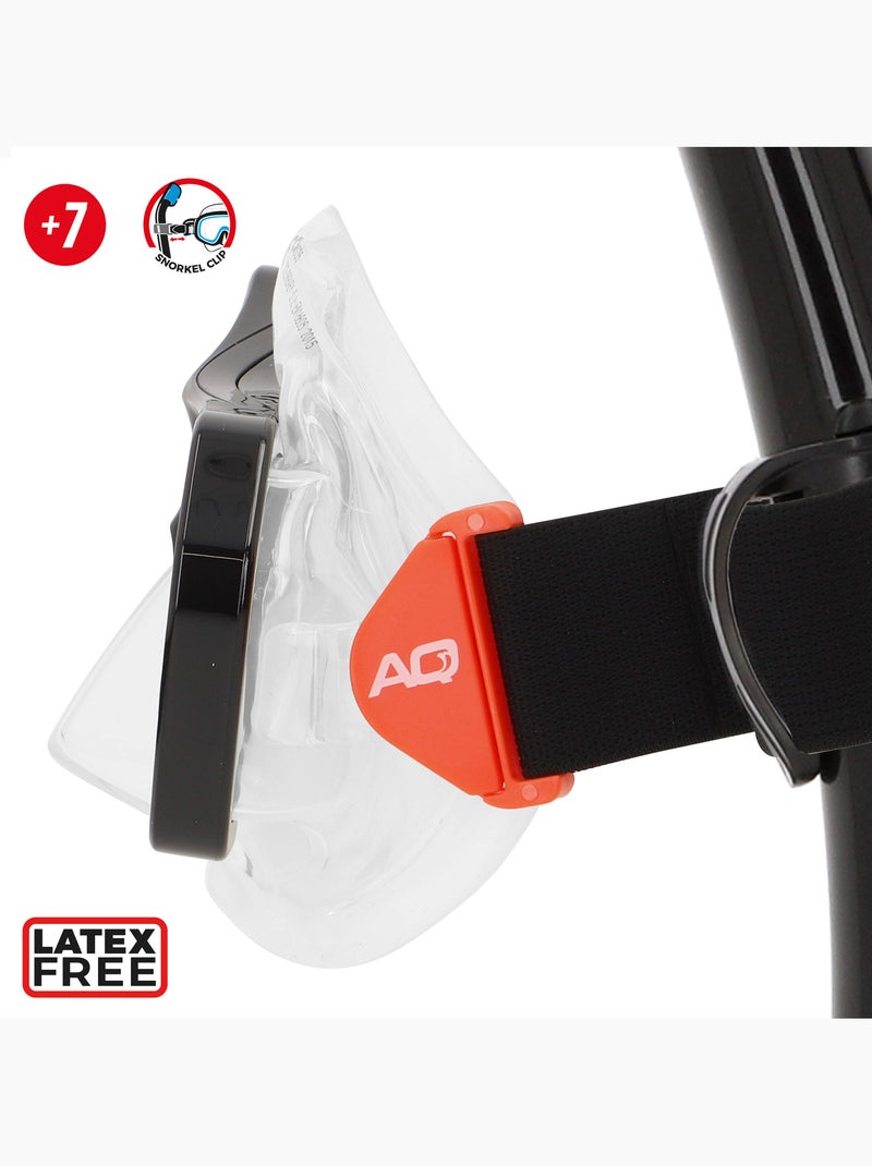 Set aqua sport con maschera di cristallo e tubo in silicone +7 anni N/D - Kiabi