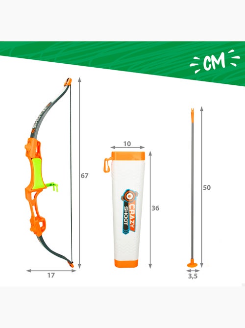 Set arco e frecce 50 cm con bersaglio e faretra fun area! - Kiabi Set arco e frecce 50 cm con bersaglio e faretra fun area! - Kiabi