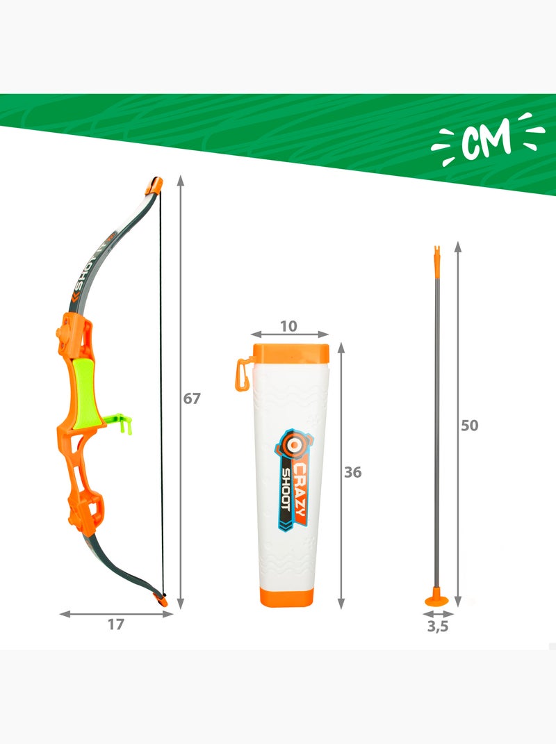 Set arco e frecce 50 cm con bersaglio e faretra fun area! N/D - Kiabi