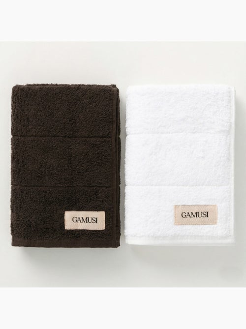 Set asciugamani bagno e viso 100% cotone, 600 g/m², con asola - Gamusi - Kiabi