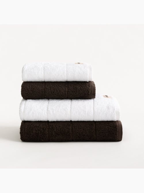 Set asciugamani doccia e viso 100% cotone, 600 g/m², con asola - Gamusi - Kiabi