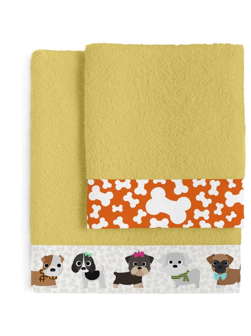 Set asciugamani Dogs "Happyfriday" - Kiabi
