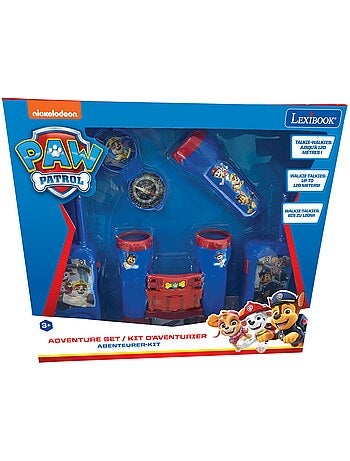 set avventura Paw Patrol con walkie-talkie fino a 120 m, binocolo e bussola