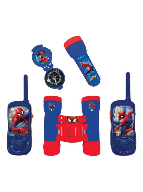 set avventura SpiderMan con walkie-talkie fino a 120 m, binocolo e bussola - Kiabi set avventura SpiderMan con walkie-talkie fino a 120 m, binocolo e bussola - Kiabi