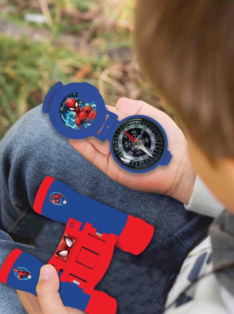 set avventura SpiderMan con walkie-talkie fino a 120 m, binocolo e bussola N/D - Kiabi
