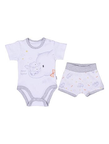 Set bébé body et shorty en coton bio | kitikate | kitikate
