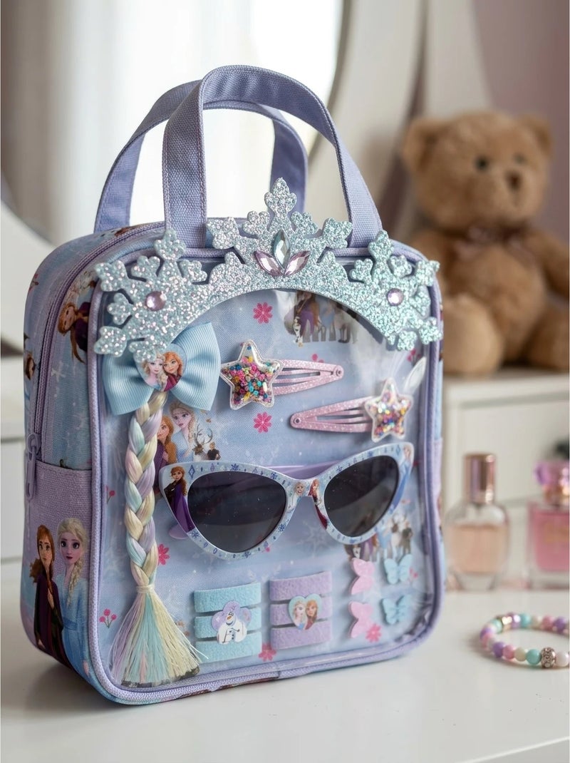 Set bellezza 12 accessori capelli con pochette la reine des neiges disney Blu - Kiabi