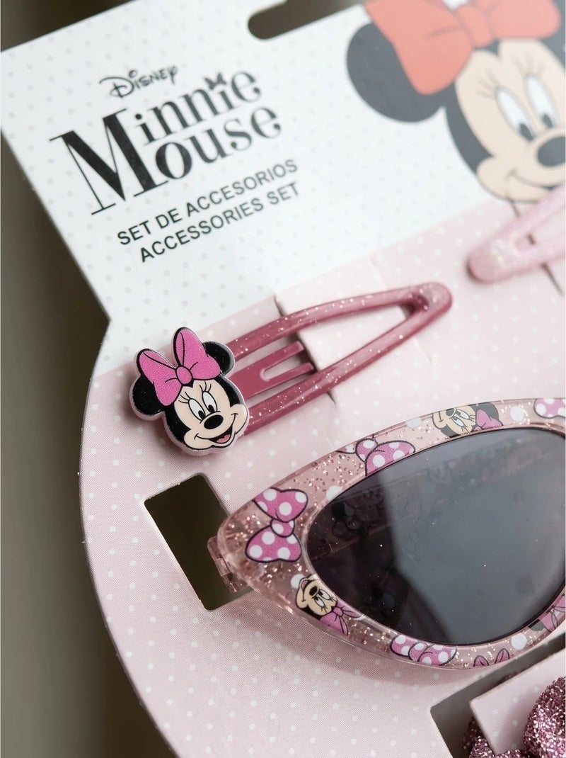 Set bellezza accessori capelli e occhiali da sole Minnie Mouse Disney Rosa - Kiabi