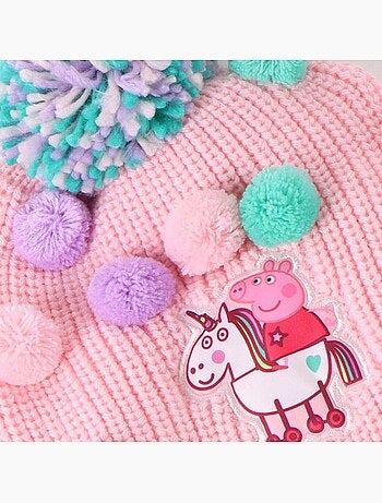 Set berretto guanti e sciarpa Peppa Pig Bambina e bambino