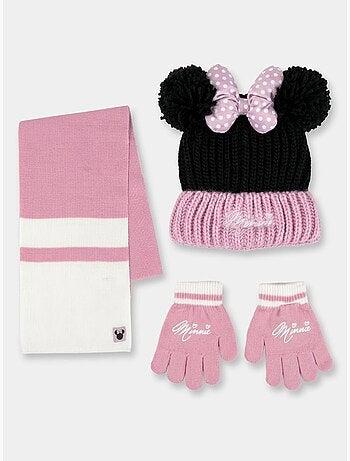 Set berretto guanti sciarpa bambino 3 pezzi minnie disney