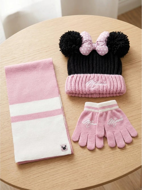 Set berretto guanti sciarpa bambino 3 pezzi minnie disney - Kiabi