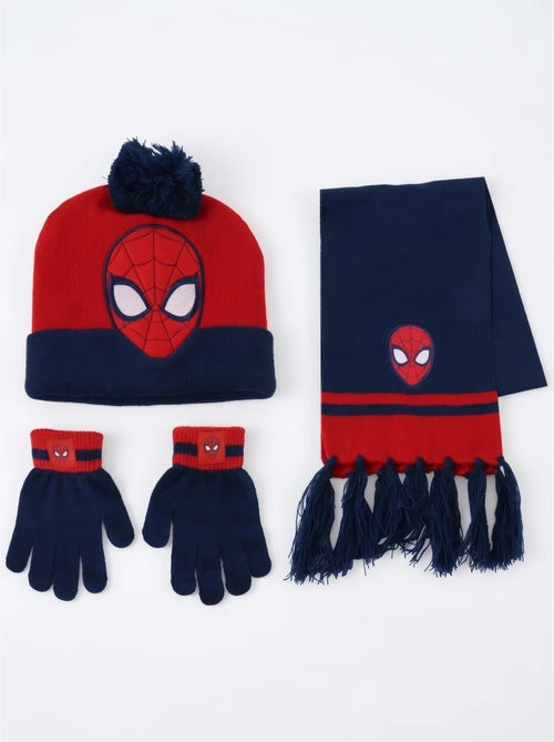Set berretto guanti sciarpa in acrilico spiderman marvel - Kiabi Set berretto guanti sciarpa in acrilico spiderman marvel - Kiabi
