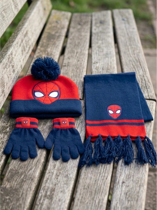 Set berretto guanti sciarpa in acrilico spiderman marvel - Kiabi Set berretto guanti sciarpa in acrilico spiderman marvel - Kiabi