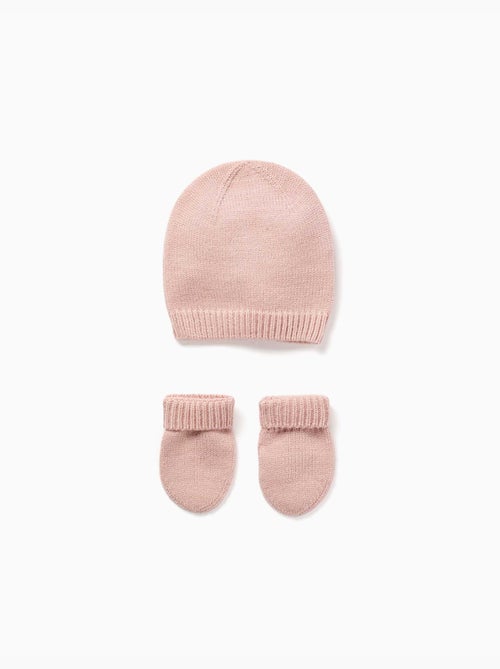 Set berretto + manopole a maglia - Kiabi