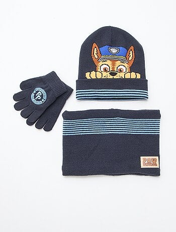 Set berretto + scaldacollo + guanti 'Paw Patrol' - 3 pezzi