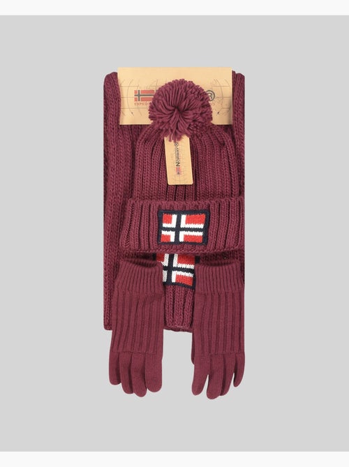 Set berretto, sciarpa e guanti wamilla xamilla zamilla – geographical norway - Kiabi