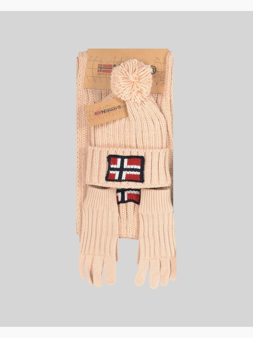 Set berretto, sciarpa e guanti wamilla xamilla zamilla – geographical norway - Kiabi