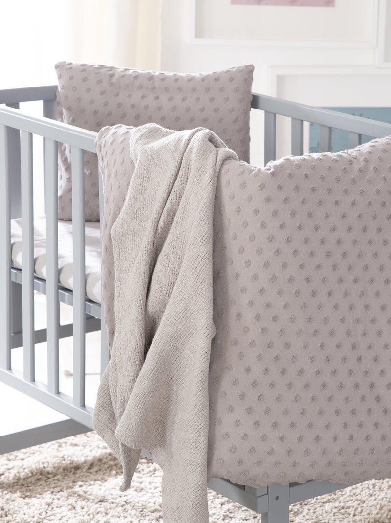 Set biancheria culla – copripiumino + federa + lenzuolo + copertina in cotone bio "Roba Lil Planet" Grigio - Kiabi