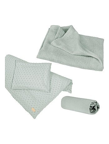 Set biancheria culla – copripiumino + federa + lenzuolo + copertina in cotone bio "Roba Lil Planet