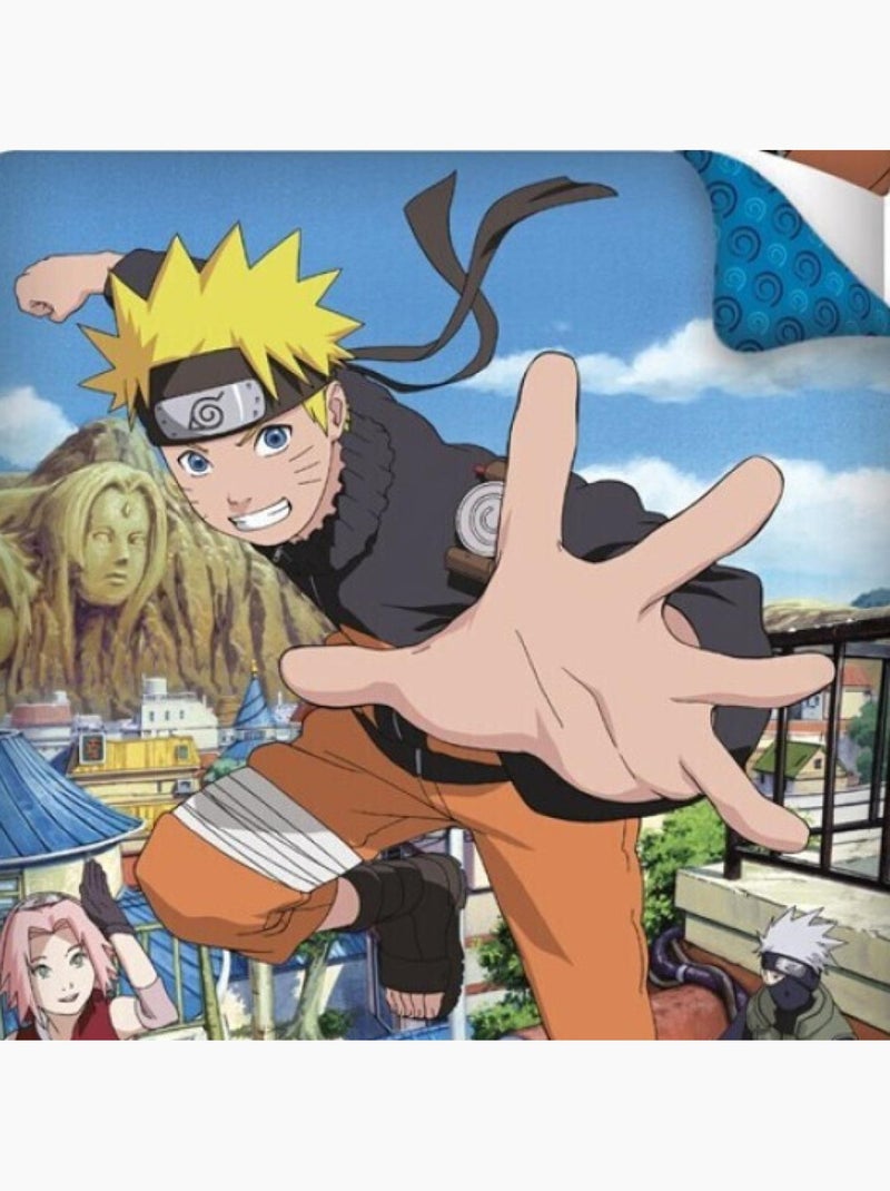 Set Biancheria da Letto in Cotone per Bambini Naruto Multicolore - Kiabi
