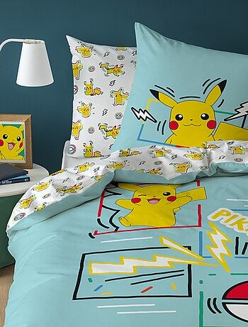 Set biancheria da letto 'Pokemon' 2 pezzi 1 persona: copripiumino + federa