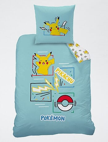 Set biancheria da letto 'Pokemon' 2 pezzi 1 persona: copripiumino + federa