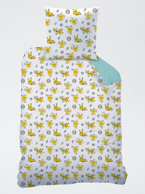 Set biancheria da letto 'Pokemon' 2 pezzi 1 persona: copripiumino + federa - Kiabi